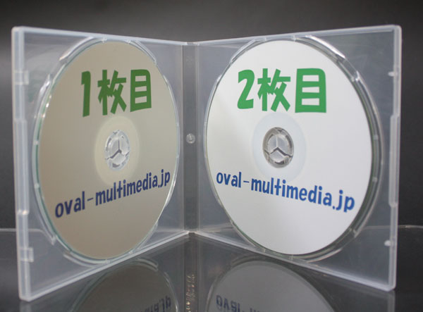 割れにくいケース【CD/DVD 2枚収納PPケース クリア】10個セット