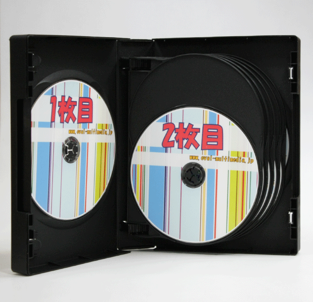 12枚収納DVD・BDケース　内部