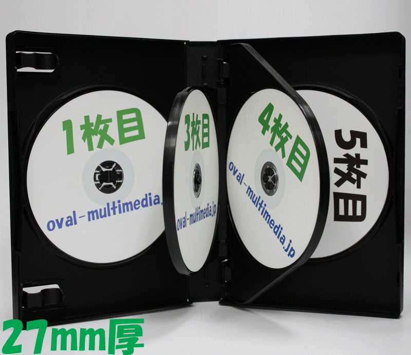 DVDトールケース5枚収納 1個 (クリア)